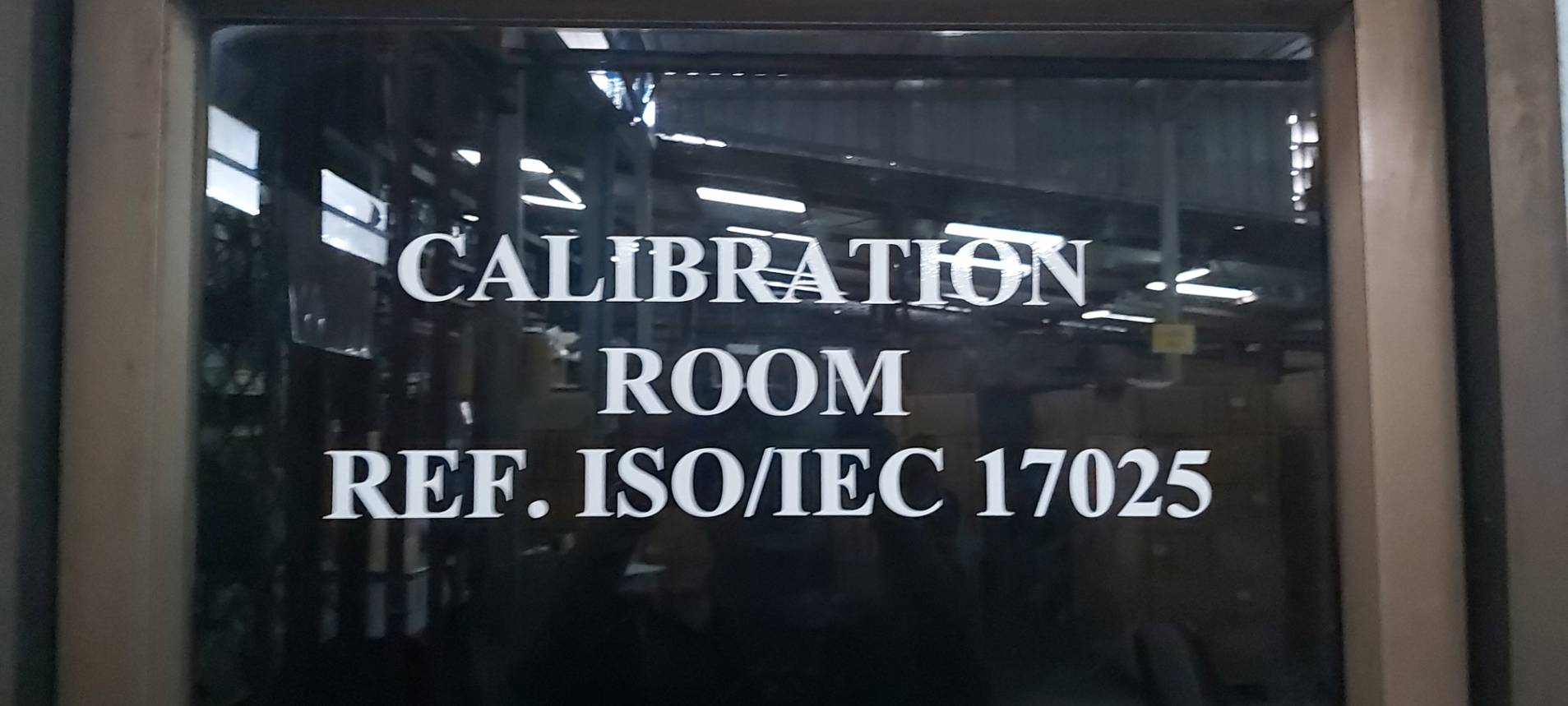 Internal instrument calibration laboratory ref.ISO / IEC 17025